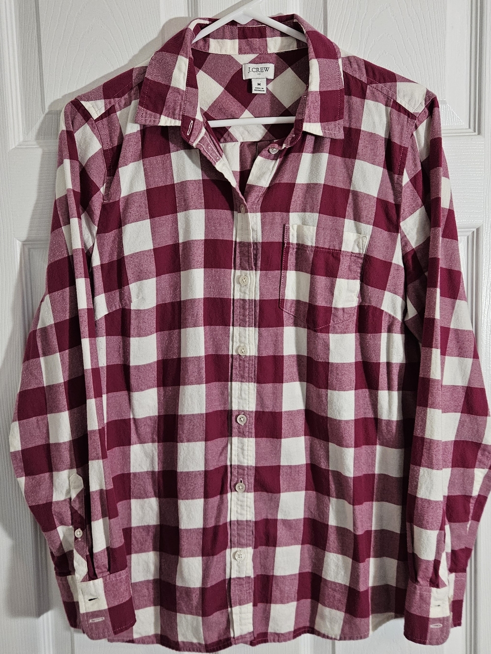 J. Crew Womens Medium Longsleeve Buttondown  Cotton Flannel Shirt